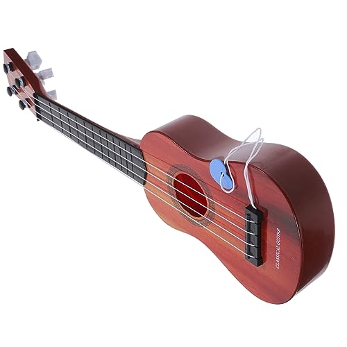 Kisangel 1 Stück Ukulele für Barock Musikinstrument für Anfänger Verstellbare Saiten Lernspielzeug für Jungen Fördert Musikalische Fähigkeiten und Eltern Junge Mädchen Bindung von Kisangel