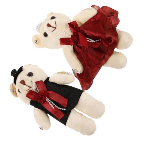 Kisangel 1 kleine Bärenpuppe Living Room Decoration wohnzimmerdeko Dekoration Party Geschenkverpackung verpackung Valentinstag Bär Valentinstag Dekorationen süßer Bär Plüsch von Kisangel