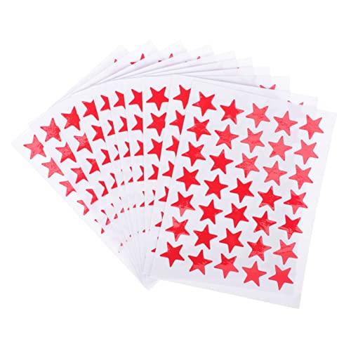 Kisangel 10 Blatt Pentagramm-Aufkleber Sternaufkleber für Kinderbelohnung Aufkleber mit fünfzackigen Sternchen für Selbstklebende Sternaufkleber rot Kisangel 10 Blatt Pentagramm-Aufkleber Sternaufkleber für Kinderbelohnung Aufkleber mit fünfzackigen Sternchen für Selbstklebende Sternaufkleber rot von Kisangel