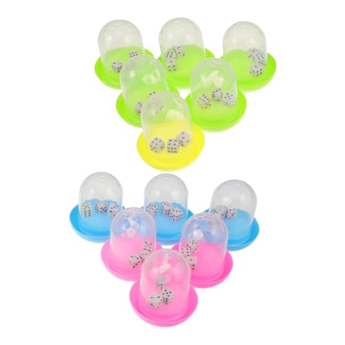 Kisangel 10 Sätze Mini -Spielzeugwürfel familienspiele interaktive Spiele Geschenkideen für Klassenzimmer -Strumpf -Stuffers für Minispielparty Plastik von Kisangel