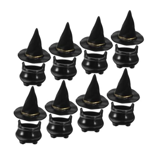 Kisangel 10 Sätze Teiliges Halloween Miniatur Hexenhut und Kessel Kleine Bastel Hexenhüte für DIY Dekoration Puppenhaus Zubehör Halloween Party Tischdeko Kisangel 10 Sätze Teiliges Halloween Miniatur Hexenhut und Kessel Kleine Bastel Hexenhüte für DIY Dekoration Puppenhaus Zubehör Halloween Party Tischdeko von Kisangel