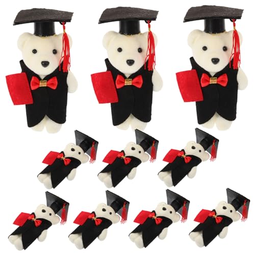 Kisangel 10 Stück Abschlusspuppe Plüschbärenpuppe Plüsch-Abschlussbärenpuppe Abschlussbär Puppe Plüschbärenspielzeug ausgestopfter Bär Graduierung Plüsch Bärenpuppe Stoff Kisangel 10 Stück Abschlusspuppe Plüschbärenpuppe Plüsch-Abschlussbärenpuppe Abschlussbär Puppe Plüschbärenspielzeug ausgestopfter Bär Graduierung Plüsch Bärenpuppe Stoff von Kisangel