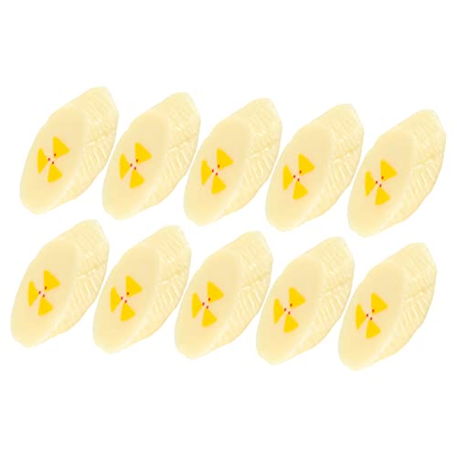 Kisangel 10 Stück Bananenscheibenmodell Naturgetreue Zierfrüchte Gefälschte Bananenscheiben Lebensartige Banane Simulationsfrucht Gefälschte Früchte Mini-Bananen PVC Kisangel 10 Stück Bananenscheibenmodell Naturgetreue Zierfrüchte Gefälschte Bananenscheiben Lebensartige Banane Simulationsfrucht Gefälschte Früchte Mini-Bananen PVC von Kisangel