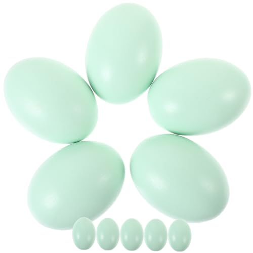 Kisangel 10 Stück Bemaltes Eier Hühnerei Vorgibt Simulation Eier Eierdekorationen Party-Eier- Kreatives Ei Kleine Leere Spielzeuge Für Eier Green Holz Kisangel 10 Stück Bemaltes Eier Hühnerei Vorgibt Simulation Eier Eierdekorationen Party-Eier- Kreatives Ei Kleine Leere Spielzeuge Für Eier Green Holz von Kisangel