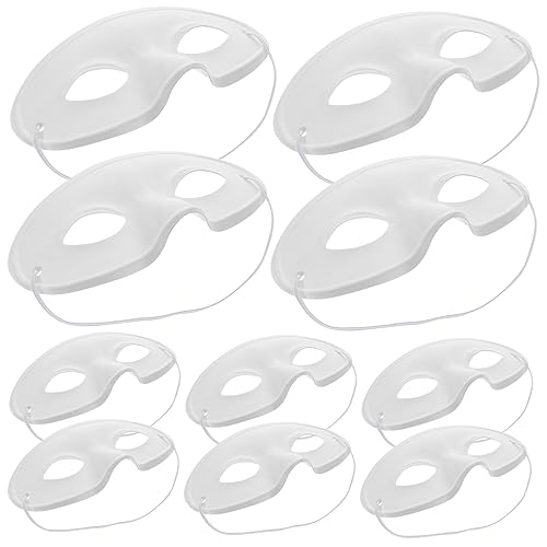 Kisangel 10 Stück Diy Papiermasken Unbemalte Blanko Masken zum Malen für Kreative Partys für Karneval Geburtstagsfeiern und Schulveranstaltungen von Kisangel
