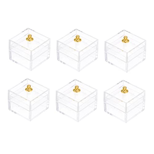 Kisangel 10 Stück Dollhouse Aufbewahrungsboxen Teiliges Transparente Mini Box für Süßigkeiten und Deko Praktische Kunststoffbehälter mit Klappdeckel für Puppenhaus Zubehör Kisangel 10 Stück Dollhouse Aufbewahrungsboxen Teiliges Transparente Mini Box für Süßigkeiten und Deko Praktische Kunststoffbehälter mit Klappdeckel für Puppenhaus Zubehör von Kisangel