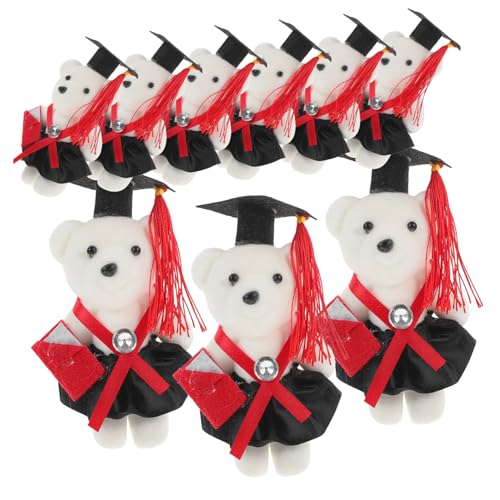 Kisangel 10 Stück Dr. Bärenpuppe Cartoon-bär-Puppe Abschluss Bär Dekore Bärenpuppen Für Blumenstrauß Abschlussparty Abschluss Stofftiere Bärenpuppen Selber Machen Schaum von Kisangel