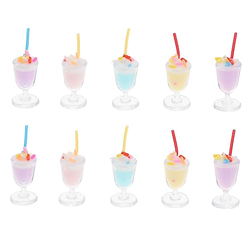Kisangel 10 Stück Eisbecher-Modell Puppenhaus Mini-hausbedarf Kleines Hausdekor Mini-Dekoration Zubehör Für Puppenhäuser Mini-hausschmuck Kleines Hauszubehör Kleines Hausgerät Plastik von Kisangel