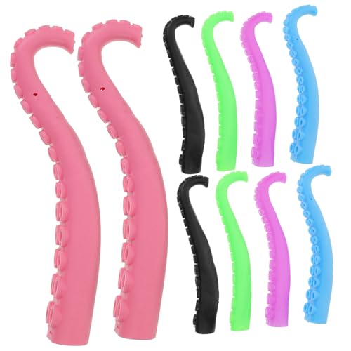 Kisangel 10stücke Kunststoff Octopus Fingerpuppen Kreatives Fingertip-Spielzeug Für Junge Mädchen Lustige Party- Zufälligen Farben Für Spiel Und Entspannung von Kisangel