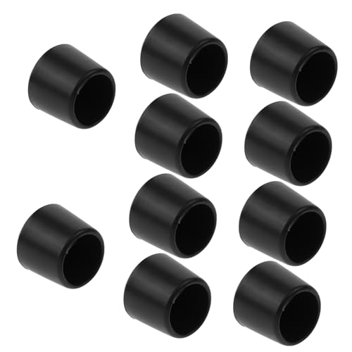 Kisangel 10 Stück Fußballmaschinenkappe Spiel Stange Runden Teile Für Fußballtische Endabdeckungen Für Kicker Kickerspitzenkappen Ersatz Kicker-endkappen Foosball Black Plastik von Kisangel