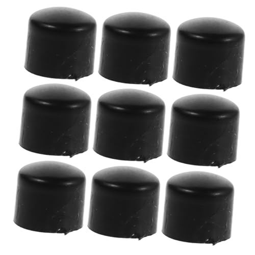 Kisangel 10 Stück Fußballmaschinenkappe Teile Für Fußballtische Abdeckung Für Kickerstangen Kicker-endkappen Kickertischteile Kappen Für Kickerstangen Kicker Endkappe Black Plastik von Kisangel