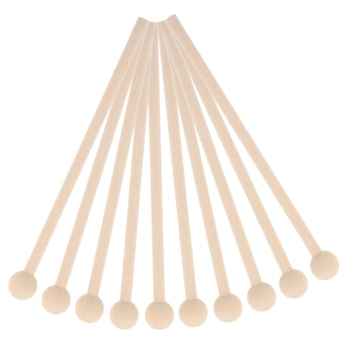 Kisangel 10 Stück Gummi Xylophonschlägel Mit Holzgriff Kleine Trommel Holz Xylophonschlägel Musikstäbe Becher Trockenständer Musikinstrumente Trommelschlägel Und Glocke Boom von Kisangel