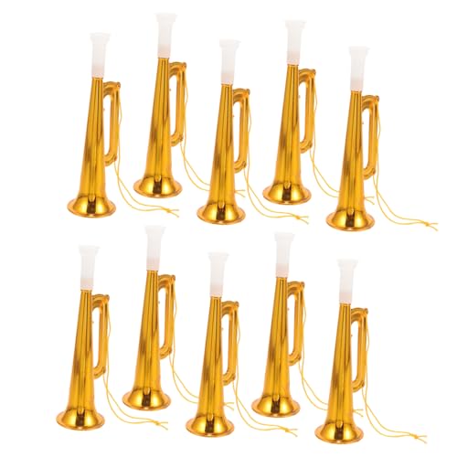 Kisangel 10 Stück Jubeln Musikspielzeug Für Musical Musikalisches Für Kleinkinder Trompeten Kleine Trompete Spielzeugtrompete Für Kindertrompete Abs Golden Kisangel 10 Stück Jubeln Musikspielzeug Für Musical Musikalisches Für Kleinkinder Trompeten Kleine Trompete Spielzeugtrompete Für Kindertrompete Abs Golden von Kisangel