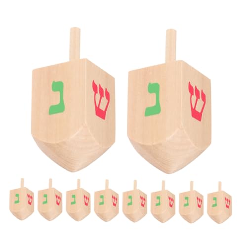 Kisangel 10 Stück Kreiselspielzeug Für Babyspielzeug Aus Holz Dreidel Holzbabyspielzeug Holzkreisel Drehen Sich Spinnenspielzeug Chanukka-Dekorationen Für Zu Hause Hölzern Kisangel 10 Stück Kreiselspielzeug Für Babyspielzeug Aus Holz Dreidel Holzbabyspielzeug Holzkreisel Drehen Sich Spinnenspielzeug Chanukka-Dekorationen Für Zu Hause Hölzern von Kisangel