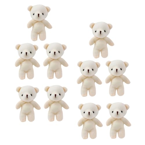 Kisangel 10 Stück Mini-Bärpuppe kleines Bärenspielzeug Plush Toy Hängendes Mini-Bär- verschleißfeste kleine Bären mini plüschtier kleinerbär Ornament PP Baumwolle Beige Kisangel 10 Stück Mini-Bärpuppe kleines Bärenspielzeug Plush Toy Hängendes Mini-Bär- verschleißfeste kleine Bären mini plüschtier kleinerbär Ornament PP Baumwolle Beige von Kisangel