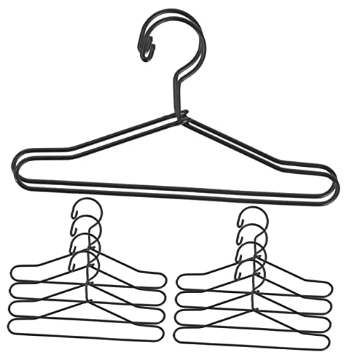 Kisangel 10 Stück Mini Kleiderbügel für Puppen Metall Kleiderständer für Puppenbekleidung für Puppenhäuser und Spielzeugkleidung Platzsparend und Praktisch von Kisangel