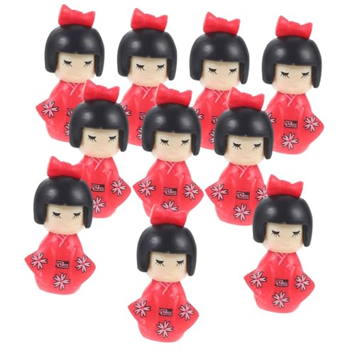 Kisangel 10 Stück Miniatur-Kimono-Puppen Aus Kunststoff Japanisches Traditionelles Kunsthandwerk Tischdekoration Für Die Inneneinrichtung Kisangel 10 Stück Miniatur-Kimono-Puppen Aus Kunststoff Japanisches Traditionelles Kunsthandwerk Tischdekoration Für Die Inneneinrichtung von Kisangel