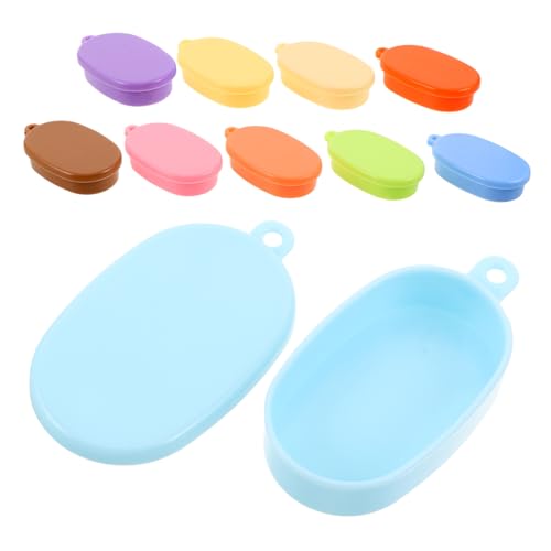 Kisangel 10 Stück Miniatur Lunchbox Für Puppenhäuser – Mini Aufbewahrungsbox Für Lebensmittel Modell Für Obst Gemüse Picknick Feengarten Puppenhaus Küchenzubehör von Kisangel