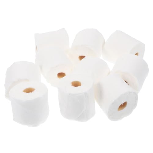 Kisangel 10 Stück Miniatur-Modellröhrenpapier Miniaturen Puppe Bad bastelset bastelzeug für Toys toilettenpapier Gewebedekorationen Miniaturmodell Plastik Rosa von Kisangel