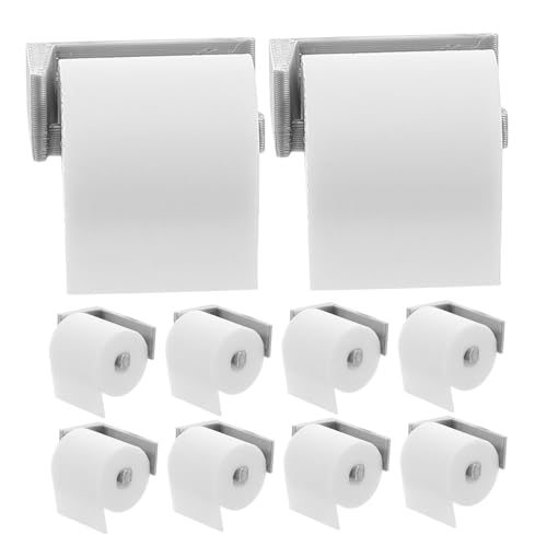 Kisangel 10 Stück Miniatur-Papiermodell Puppe klein Gestell Dekoration Mini Toilettenpapier Küche Zubehör Mini Papierhandtuch Toilettenpapier Masse Dollhouse Badezimmer Plastik von Kisangel