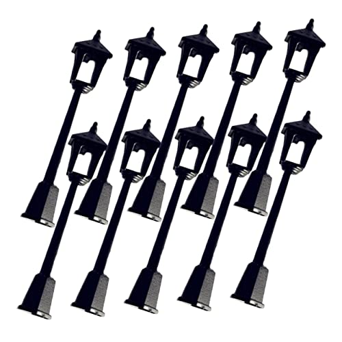 Kisangel 10 Stück Modellverzierungen Für Straßenlaternen Puppenhauslichter Weihnachts -straßenlampenmodell Miniaturen Miniaturlampe Mini-Lichter Solar- Klein Plastik Black Kisangel 10 Stück Modellverzierungen Für Straßenlaternen Puppenhauslichter Weihnachts -straßenlampenmodell Miniaturen Miniaturlampe Mini-Lichter Solar- Klein Plastik Black von Kisangel