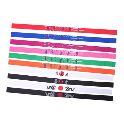 Kisangel 10 Stück Ninja Karate Stirnbänder Weiches Atmungsaktives Kopfbedeckung für Rollenspiele und Geburtstagsfeiern Japanisches Bandana für Jungen und Mädchen Leicht und Komfortabel Kisangel 10 Stück Ninja Karate Stirnbänder Weiches Atmungsaktives Kopfbedeckung für Rollenspiele und Geburtstagsfeiern Japanisches Bandana für Jungen und Mädchen Leicht und Komfortabel von Kisangel