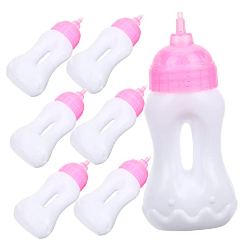 Kisangel 10 Stück Nuckelflasche Milchflaschen Für Babypuppen Zubehör Babyflasche Lebensechte Babypuppe Babypuppenflaschen Saftflaschen Für Babypuppen Puppenmilchflaschen Sport von Kisangel