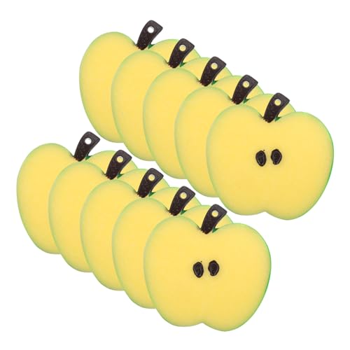 Kisangel 10 Stück Obst-Modell für deko simulierter Apfel Gemüsefoto Requisiten simulierte Fruchtscheiben winzige künstliche Äpfel künstliche Früchte klein PVC Beige von Kisangel