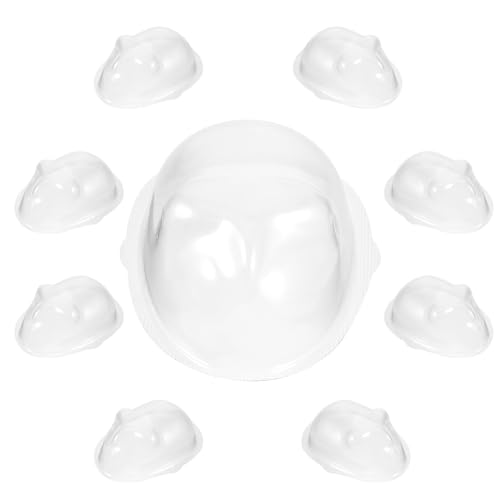 Kisangel 10 Stück PVC -Puppenmaske realistisch Puppen basteln kreative Gesichtsabdeckung Puppenorganisator Kunststoff-Gesichtsmaske für Puppe Plastik Transparent von Kisangel