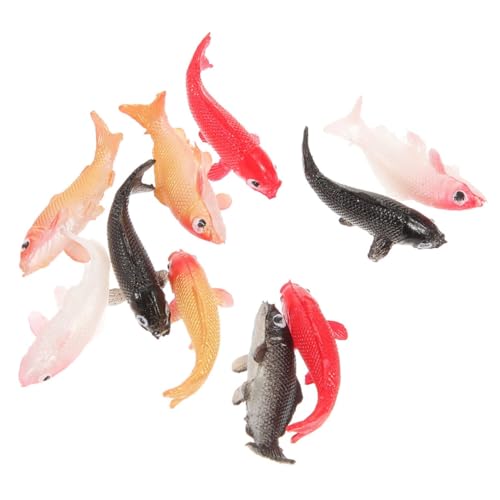 Kisangel 112 Mini-fischstatue Für Puppenhaus 10 Stück Mini-fischfiguren Figuren Für Sammler Und Jungen Und Mädchen Kisangel 112 Mini-fischstatue Für Puppenhaus 10 Stück Mini-fischfiguren Figuren Für Sammler Und Jungen Und Mädchen von Kisangel