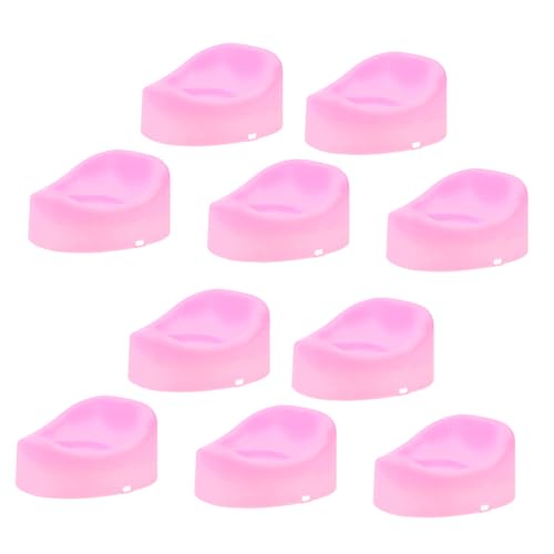 Kisangel 10 Stück Puppentoilette Töpfchen Toilettenschüssel Dekoration Miniaturtoilette Modell Puppenbadezimmermöbel Mini Haustoilette Mini Bastelarbeiten Puppenhausmöbel von Kisangel