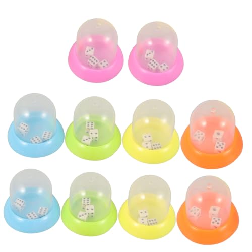 Kisangel 10 Stück Siebbecher- Kind farbige Würfel Würfelspiel bunt Spielwürfelbecher Würfel Aufbewahrungsbecher Spiel-Requisiten Spielzubehör ktv spielpokal Plastik Kisangel 10 Stück Siebbecher- Kind farbige Würfel Würfelspiel bunt Spielwürfelbecher Würfel Aufbewahrungsbecher Spiel-Requisiten Spielzubehör ktv spielpokal Plastik von Kisangel