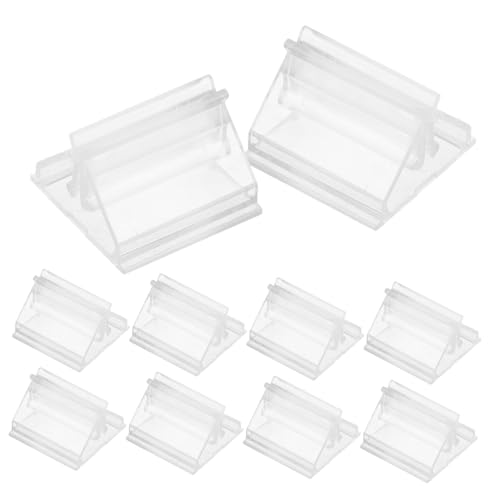 Kisangel 10 Stück Tabletop -Zeichenhalter kartenhalter für Spielkarten aufbewahrung Spielkartenständer für Tischspiele Spielkartenetui Spielkartenordner Plastik Transparent von Kisangel