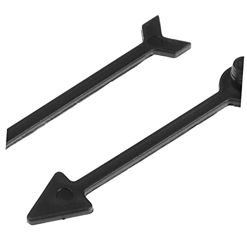 Kisangel 10 Stück Teiliges DIY Drehplatten Kit Schwarz Kleine Ersatzteile Vielseitiges Lernspiel Zubehör für Brettspiele Partys Klassenzimmer und Freizeitspaß von Kisangel