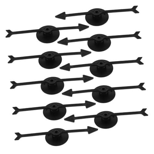 Kisangel 10 Stück Teiliges Drehbare Spielpfeile aus Kunststoff Schwarz Wiederverwendbare Zeiger für Brettspiele DIY Zubehör zur Kritischen Denkens und Sozialer Interaktion bei Kindern von Kisangel