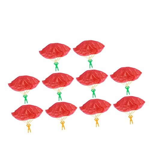 Kisangel 10 Stück Teiliges Fallschirm für Handstart Fliegende Spielzeuge für Outdoor Spiele Jungen für Sommerspiele und Geburtstagsfeiern Zufällige Farbe von Kisangel