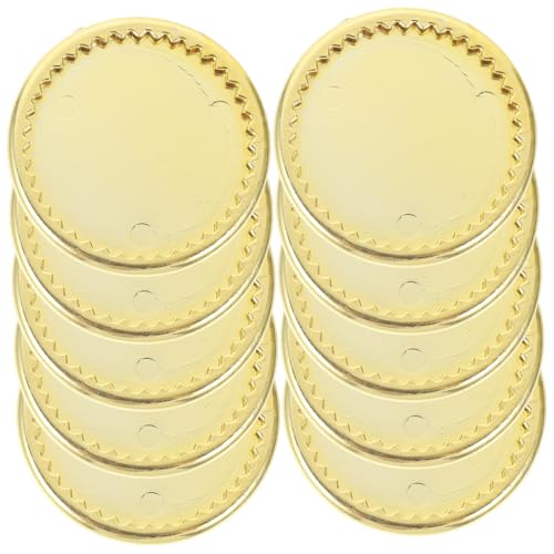 Kisangel 10 Stück Teiliges Goldene Mini Teller Miniatur Geschirr Puppenhaus Deko Fein Gearbeitet Kleine Tabletts für Basteln und Mini Essensdekoration Kisangel 10 Stück Teiliges Goldene Mini Teller Miniatur Geschirr Puppenhaus Deko Fein Gearbeitet Kleine Tabletts für Basteln und Mini Essensdekoration von Kisangel