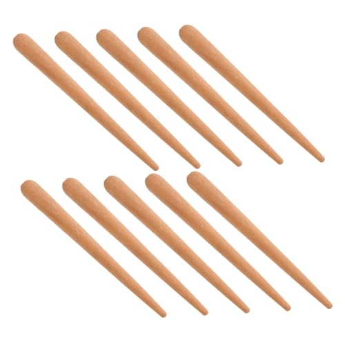 Kisangel 10 Stück Teiliges Holz Rhythmus Sticks für Naturholz Percussion Instrument für Musikunterricht Orff Methode für Familienaktivitäten Fördert Motorische Fähigkeiten und Emotionale von Kisangel