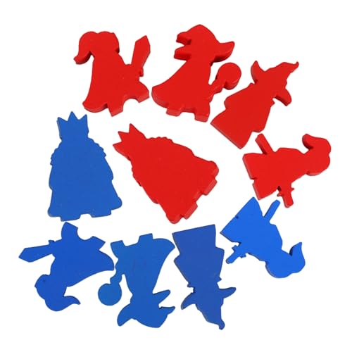 Kisangel 10 Stück Teiliges Holz Schachfiguren Tragbare Spielfiguren Ersatz Schachfiguren für Schachbrett Glatte Oberfläche Gemischte Designs Geeignet für Familien und Freizeitspiele von Kisangel