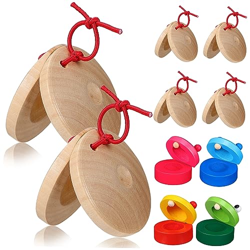Kisangel 10 Stück Teiliges Kleine Holz Kastagnetten Farbenfrohe Cartoon Designs Robustes Material Fördert Koordination und Musikalische Entwicklung Lernspielzeug für Anfänger Kisangel 10 Stück Teiliges Kleine Holz Kastagnetten Farbenfrohe Cartoon Designs Robustes Material Fördert Koordination und Musikalische Entwicklung Lernspielzeug für Anfänger von Kisangel