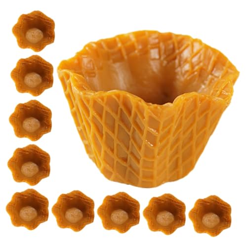 Kisangel 10 Stück Teiliges Mini Eiscreme Tütchen aus Strapazierfähigem Realistische Leere Eistüten zum Dekorieren von DIY Handyhüllen Bastelarbeiten Fotoshootings und Puppenhaus Kisangel 10 Stück Teiliges Mini Eiscreme Tütchen aus Strapazierfähigem Realistische Leere Eistüten zum Dekorieren von DIY Handyhüllen Bastelarbeiten Fotoshootings und Puppenhaus von Kisangel