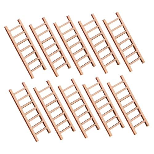 Kisangel 10 Stück Teiliges Mini Holzleiter für Puppenhaus Dekoration Zartes Leiterdekor aus Natürlichem Holz für Mikro Landschaft Feengarten und Miniaturwohnkultur Kisangel 10 Stück Teiliges Mini Holzleiter für Puppenhaus Dekoration Zartes Leiterdekor aus Natürlichem Holz für Mikro Landschaft Feengarten und Miniaturwohnkultur von Kisangel