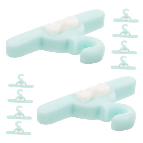 Kisangel 10 Stück Teiliges Mini Kleiderbügel für Puppen Lebensnahe Kleine Kleiderständer für Puppenhaus Dekoration Puppenbekleidung und DIY Projekte von Kisangel