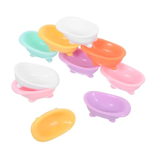 Kisangel 10 Stück Teiliges Miniatur Badewannen Farbenfrohe Puppenhaus Deko Realistische Mini Badewanne Figuren für Miniaturhäuser Kompakt und Detailreich zur Wohnungsdekoration Kisangel 10 Stück Teiliges Miniatur Badewannen Farbenfrohe Puppenhaus Deko Realistische Mini Badewanne Figuren für Miniaturhäuser Kompakt und Detailreich zur Wohnungsdekoration von Kisangel