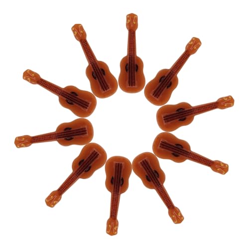 Kisangel 10 Stück Teiliges Miniatur Gitarren Modellset Realistische Puppenhaus Deko Handgefertigte Mini Musikinstrumente aus Resin Kreative Micro Landschaftsdekoration für Mini Haus und Kisangel 10 Stück Teiliges Miniatur Gitarren Modellset Realistische Puppenhaus Deko Handgefertigte Mini Musikinstrumente aus Resin Kreative Micro Landschaftsdekoration für Mini Haus und von Kisangel