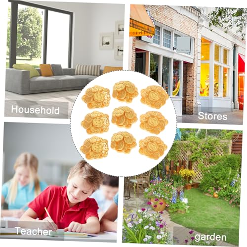 Kisangel 10 Stück Teiliges Miniatur aus Resin Detailreiche Münzen für Puppenhaus Dekoration Kreative Mini Landschaft Vielseitig Tischdeko Geeignet von Kisangel