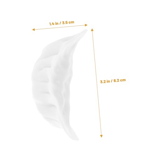 Kisangel 10 Stück Teiliges Realistische Dumpling Modelle aus Sicherem Langlebige Küchen Deko Pädagogisches für Foto Requisiten Restaurant und Laden Dekoration von Kisangel