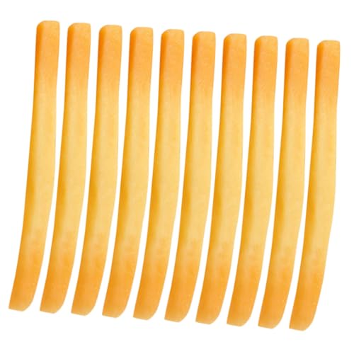 Kisangel 10 Stück Teiliges Realistische Künstliche Pommes Frites Dekoration Deko Modell für Restaurant Party Küchen Tischdisplay von Kisangel