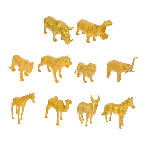 Kisangel 10 Stück Teiliges Realistische Wildtier Figuren aus Hochwertigem Detailgetreue Miniatur Tiermodelle für Dekoration Sammeln und Kreatives Basteln für Zuhause Büro und von Kisangel