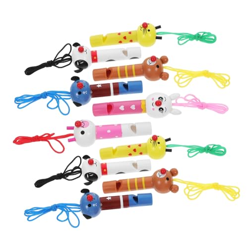 Kisangel 10 Stück Teiliges Tier Design Pfeifenspielzeug aus Holz Bunt Gemischte Noisemaker für Kreatives Geburtstags und Outdoor für Jungen und Mädchen Ab Jahren Kisangel 10 Stück Teiliges Tier Design Pfeifenspielzeug aus Holz Bunt Gemischte Noisemaker für Kreatives Geburtstags und Outdoor für Jungen und Mädchen Ab Jahren von Kisangel